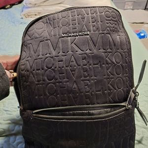 Black MK Backpack